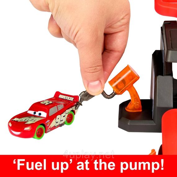 Трек Тачки Перехресний запуск, світиться у темряві Оригінал Disney Cars Glow Racers Launch & Criss-Cross | Зображення 3