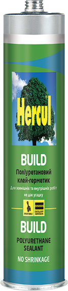 Поліуретановий будівельний герметик білий HERCUL BUILD 280 мл.