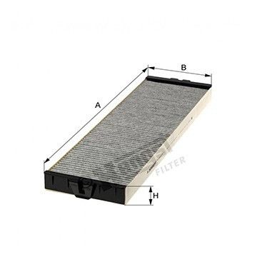 Фильтр салона угольный Peugeot 607 00-, Hengst, E2937LC,