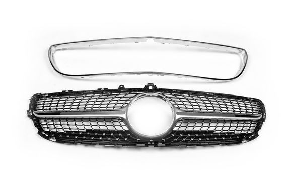 Передняя решетка 2014-2018 (Diamond Silver) для Mercedes CLS C218 | Зображення 2