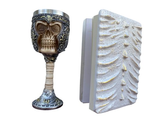 Подарунковий набір Келих 3D Череп у Шоломі та Блокнот 3D «Око Крижаного Хранителя» | Зображення 1