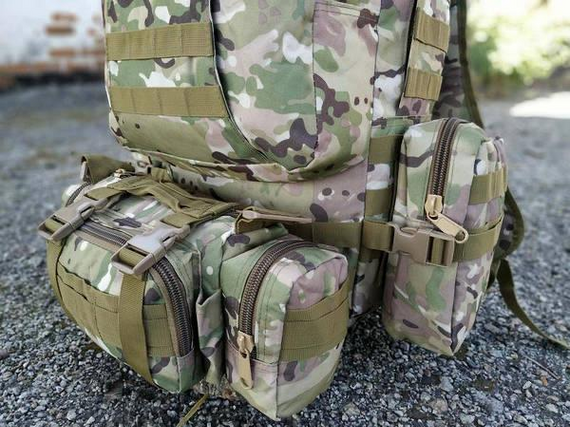 Военно-тактический рюкзак Molle Assault 55 L+ 3 органайзера Мультикам | Зображення 2