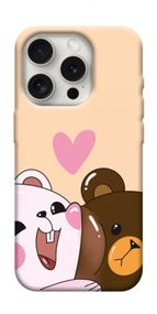 Чохол з картинкою Ведмежата для Apple iPhone 16 Pro (6.3")