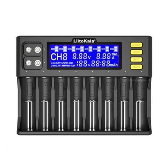 Зарядное устройство для аккумуляторов с индикатором заряда LiitoKala LiitoKala Lii-S8 Черное