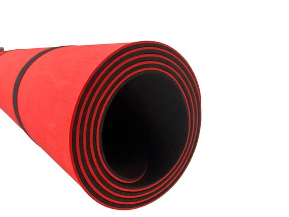 Килимок спортивний Eva Sport М&M 1850х550х5 мм чорно червоний (213755)