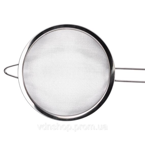 Сито друшляк з ручкою 20 см дрібнокомірчаста сітка з нержавіючої сталі HP-19-13 | Зображення 3