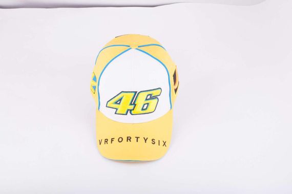 Бейсболка   46 VALENTINO ROSSI   (желто-белая)