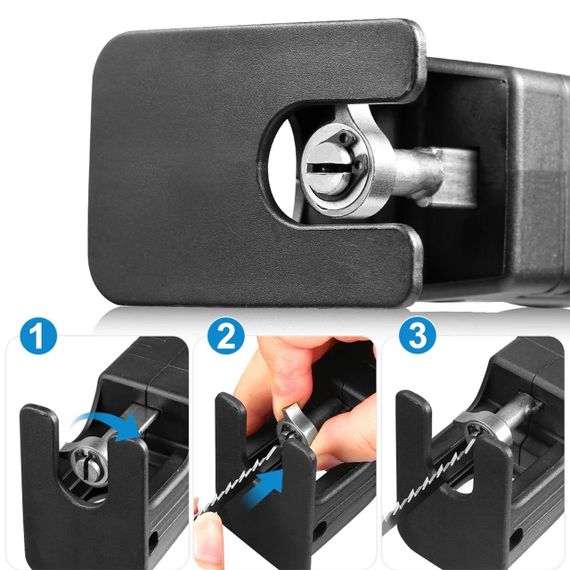 Насадка лобзик на дриль зі швидкознімним механізмом + 3 полотна / Сабельна пилка / Адаптер для електродрилі | Зображення 5