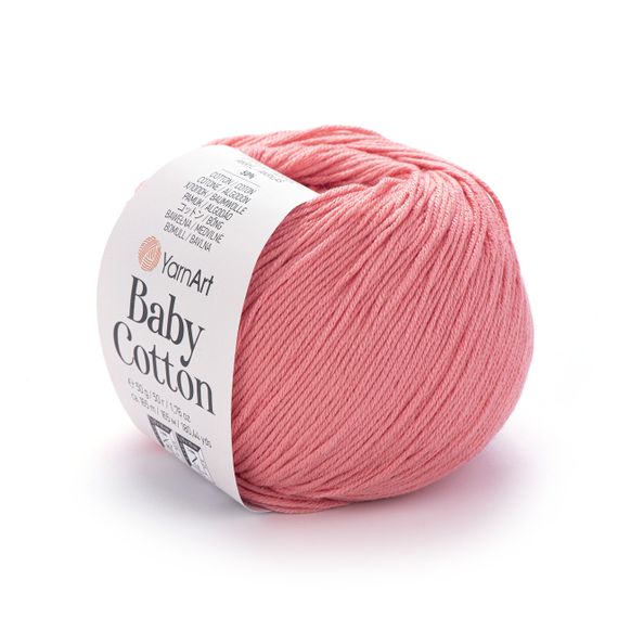 Пряжа YarnArt Baby Cotton No 420 (Ярнарт Бебі Коттон) 50 г / 165 м напівбавовна для дитячих речей та іграшок амігурумі