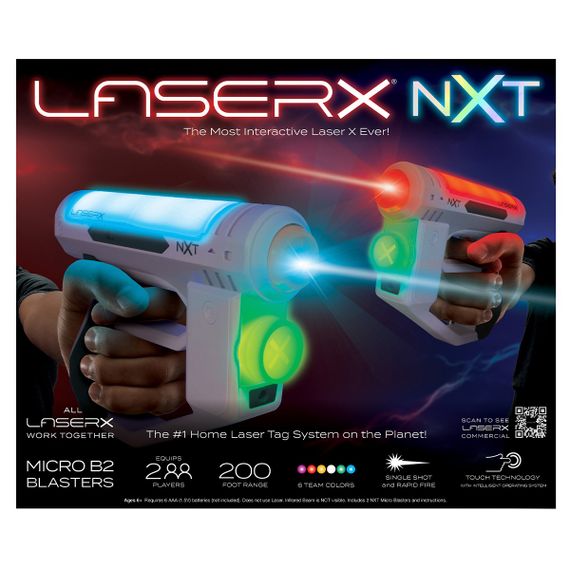 Ігровий набір для лазертага Laser X NXT Micro на двох гравців (2 бластери)