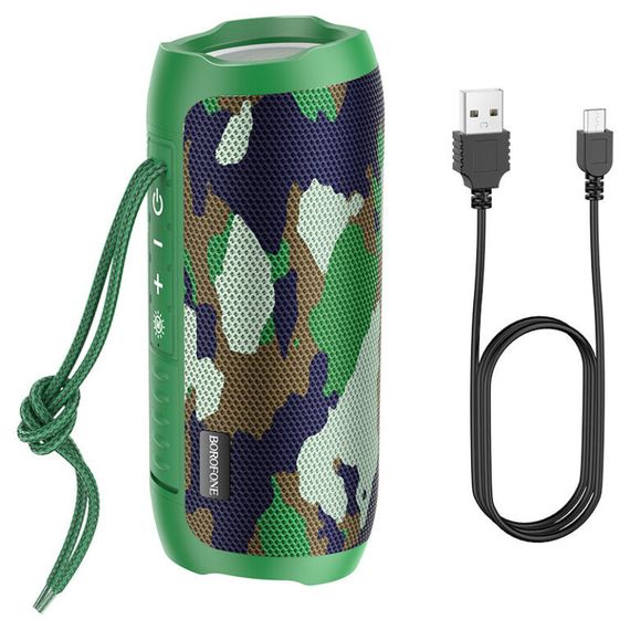 Bluetooth Колонка Borofone BR21 Camouflage Green | Зображення 1