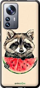 Чохол на Xiaomi 12 Pro Єнотик з кавуном "4605b-2560-2448"