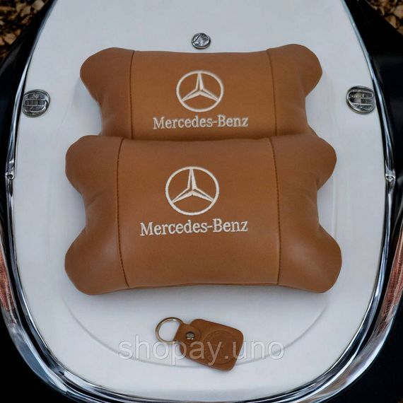 Подушка подголовник для дороги Mercedes-Benz Мерседес, Подушки под голову автомобиль FL-80 | Зображення 6