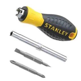 Отвертка Stanley, 6 Way, битодержатель 1/4", 6 сменных бит (0-68-012)