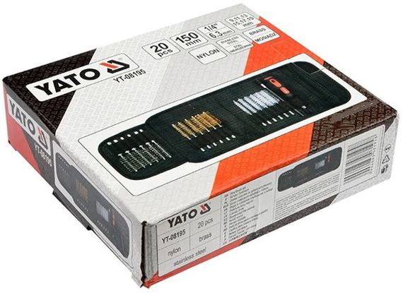 Набір щіток для чищення свічкових гнізд форсунок 20 штук YATO YT-08195 | Зображення 5