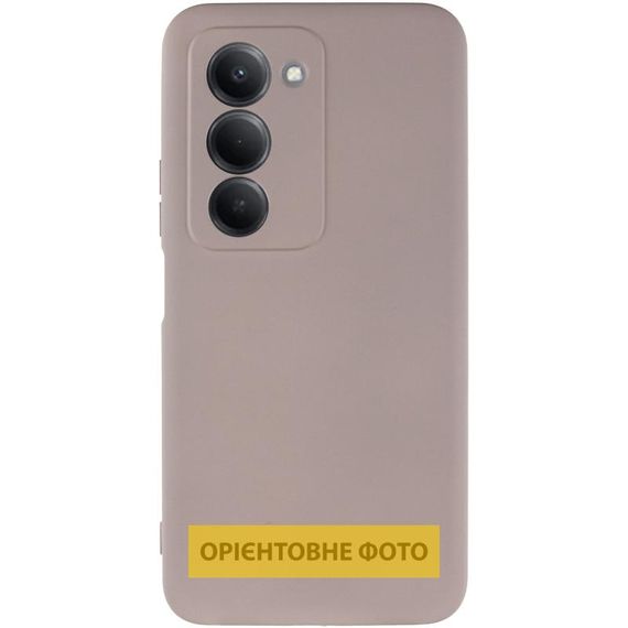 Чохол TPU GETMAN Liquid Silk Full Camera для Xiaomi Redmi 15 4G (Global) / 5G Сірий / Lavender | Зображення 1