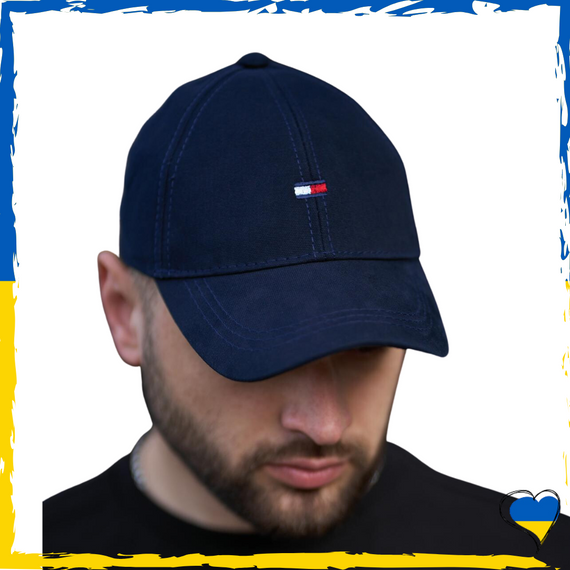 Кепка Tommy Hilfiger. Кепка TH, Томмі Хілфігер. Унісекс, темно-синій. Шапка 57-59р