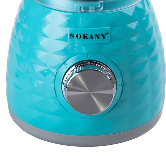 Блендер с чашей объемом Sokany SK-03030 1,5 л и кофемолкой 500 Вт 2-скоростной | Зображення 7