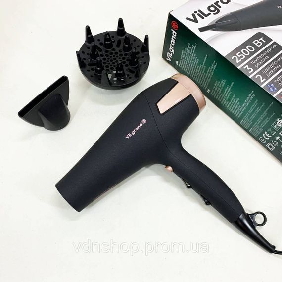 Електричний фен для волосся з дифузором, Фен для волосся з дифузором режимом іонізації TF-26 | Зображення 7