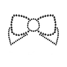 Прикраси для грудей зі стразами MIMI Bow колір: чорний Bijoux Indiscrets (Іспанія)