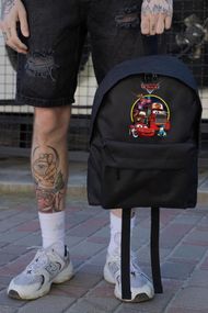 Повсякденний Рюкзак Шкільний  Without Compact З Принтом Тачки Black