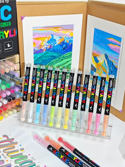 Акрилові маркери GuangNa Brush GN-8101 з м’яким пензликом 100 шт. | Зображення 3