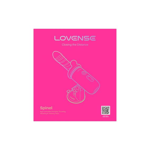 Смарт-міні секс-машина Lovense Spinel імітація фрикцій, підігрів, 3 насадки, на присосці | Зображення 8