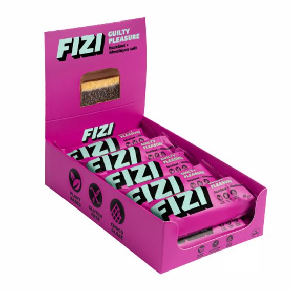 FIZI Chocolate Bar - 10х45g (Hazelnut-Himalayan Salt)