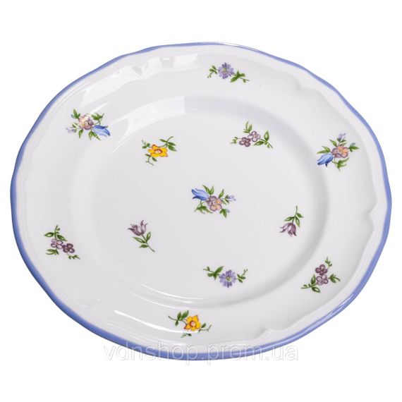 Столовий набір посуду тарілок і чашок 32 предмети на 6 персон Retro Floral порцеляновий, обідній столовий сервіз тарілок YY78-9A | Зображення 4