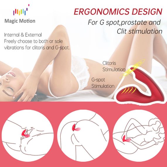 Смарт-вібратор Magic Motion Umi Red | Зображення 8