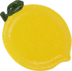 Набір 2 керамічні тарілки "Lemon" 30х18см, Жовтий лимон