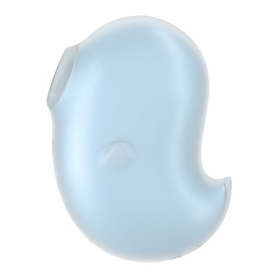 Вакуумный клиторальный стимулятор с вибрацией Satisfyer Cutie Ghost Blue | Зображення 1