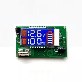 Плата с индикатором, вольтметром с 1-USB уровень заряда акумулятора 12.6В