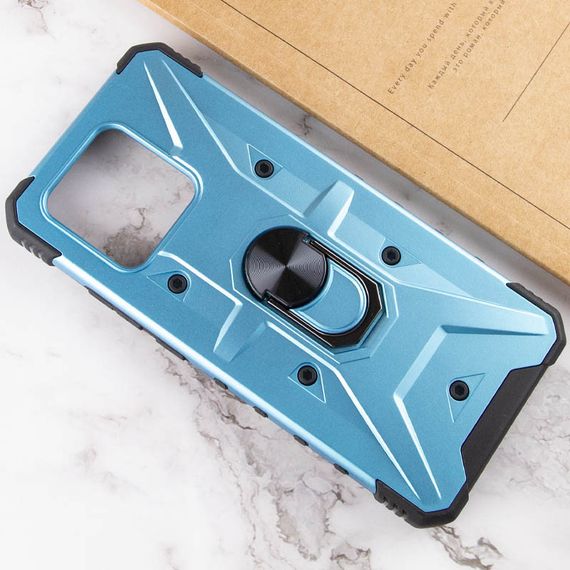 Ударостійкий чохол Pathfinder Ring для Xiaomi Redmi 10C / Poco C40 Блакитний / Light Blue | Зображення 3