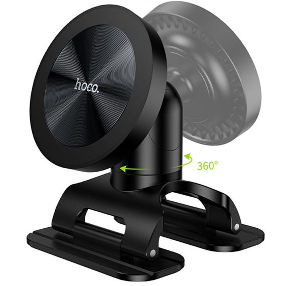 Автотримач Hoco H97 Eminent pull clip (center console) Black | Зображення 3