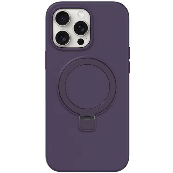 Чохол Silicone Case Full Protective NO LOGO with Ring для Apple iPhone 13 Pro Max (6.7") Purple