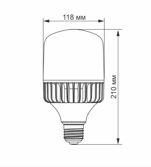 Лампа A118 50W E27 5000К 175-264 V LED Videx | Зображення 2