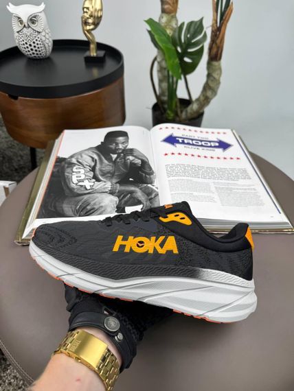Кроссовки HOKA Challenger ART 7 Black Grey Orange , Вьетнам 40 25.5 | Зображення 4