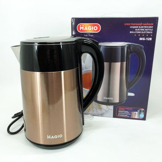 Потужний чайник для кип'ятіння, Чайник електричний домашній, Електрочайник сталь, Гарний електрочайник YA-96 | Зображення 4