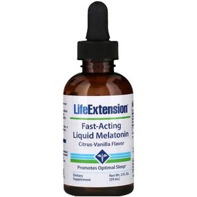 Мелатонін для сну Life Extension Fast-Acting Liquid Melatonin, 2 fl 59 ml LEX22342
