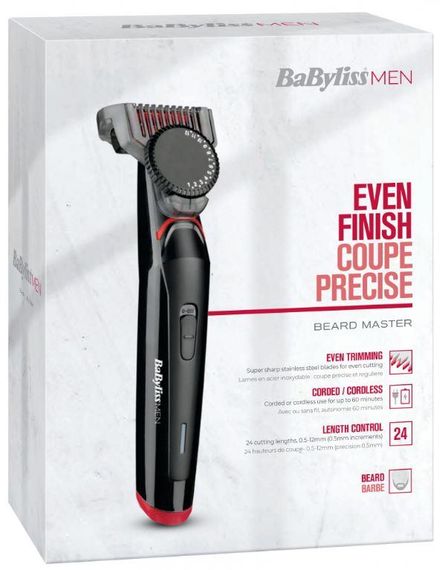 Тример BaByliss для стрижки бороди, 1 насадка, чорний (T861E) | Зображення 3