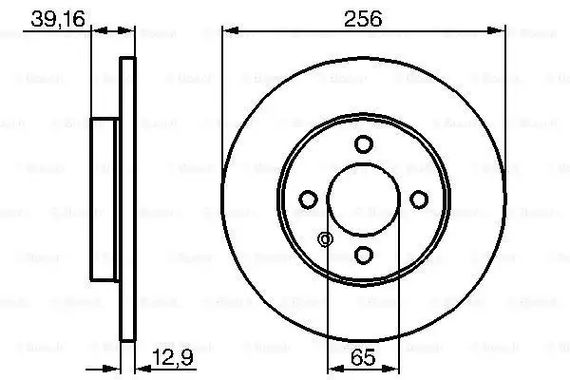 Диск гальмівний SEAT INCA, VW GOLF, BOSCH (0986478329) | Зображення 4