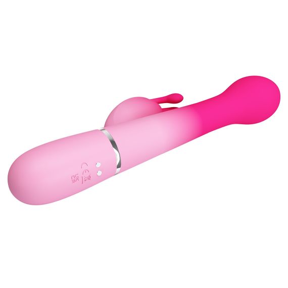 Вибратор-кролик 3 в 1 PRETTY LOVE Dejon вибро, ротация и фрикции, розовый Sex Aura | Зображення 6