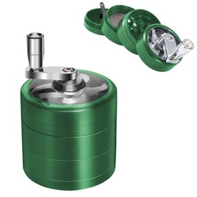Мельница Для Трав, Специй И Табака Гриндер С Ручкой "Herb Grinder Green"