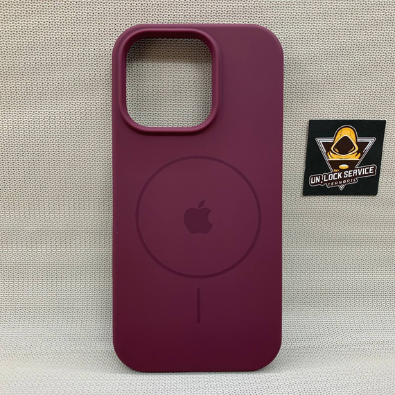 Чохол Iphone 16 Pro MagSafe SoftTouch м'який Протиударний Бордовий