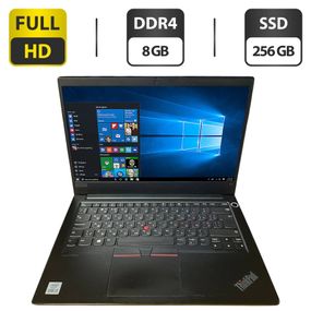 Ультрабук Б-клас Lenovo ThinkPad E14 Gen2 / 14" (1920x1080) IPS / Intel Core i3-10110U (2 (4) ядра по 2.1 - 4.1 GHz) / 8 GB DDR4 / 256 GB SSD / Intel UHD Graphics / WebCam б/в