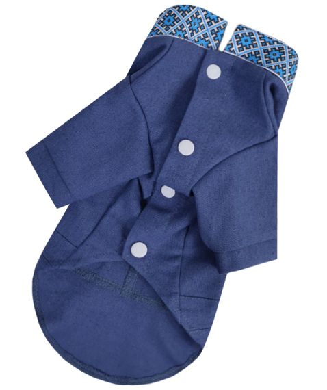 Вишиванка з китицями джинс RUB-56 | Зображення 2