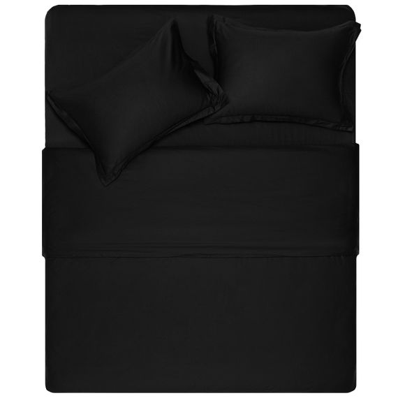 Простирадло ARDESTO Mix&amp;Match Premium, 180х240см, 100% бавовна, сатин, чорний (ART1824FSL)