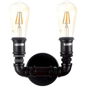 Бра настенное накладное труба лофт BL-329W/2 E27 BK