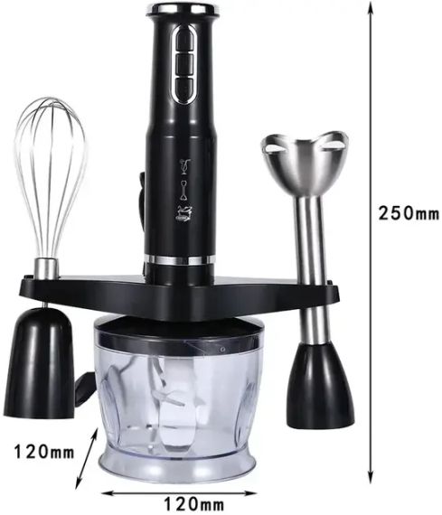 Универсальный погружной  блендер измельчитель 3в1, Raf P-291, 600W | Зображення 5